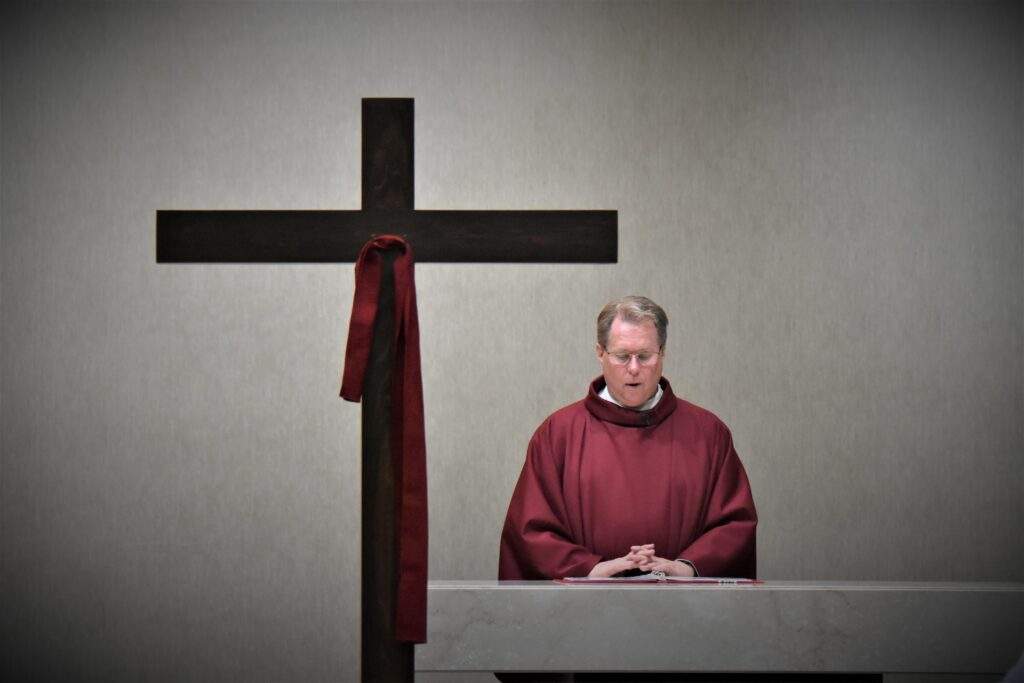 Fr. Balash delivers his homily at St. William Parish