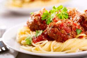 spaghetti and meatballs