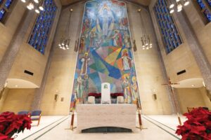 Photo of the area around the altar after the improvements at St. Columba Cathedral. Photo by Brian Keith