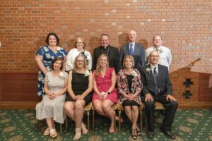 Golden apple award recipients pose for a photo
