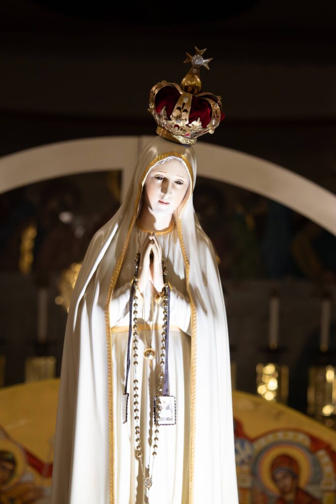 Image of Our Lady of Fatima statue in Youngstown. Photo by Courtney Poullas