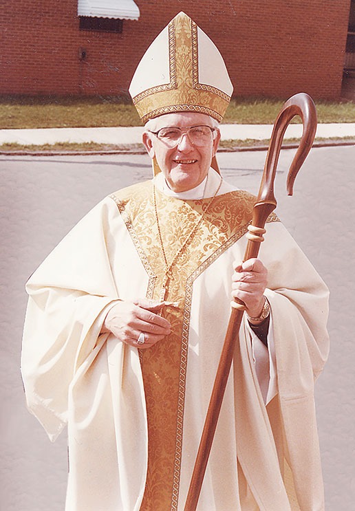 Image of bishop malone in full vestments