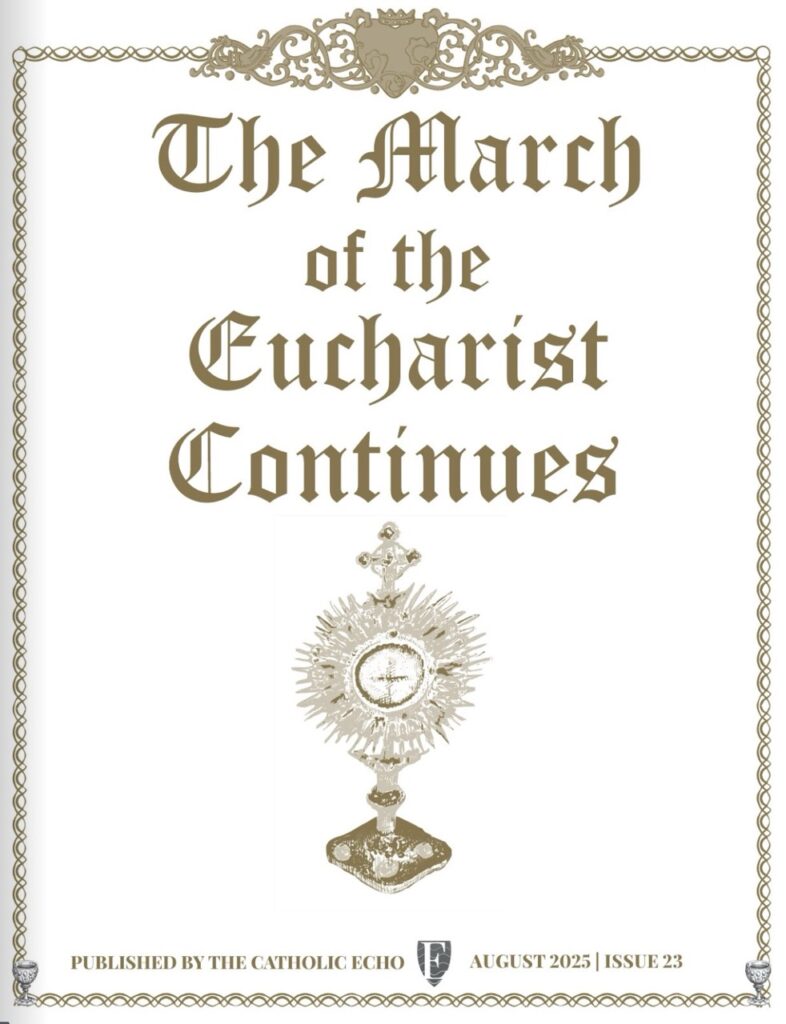 Cover of the 2025 March of the Eucharist Book