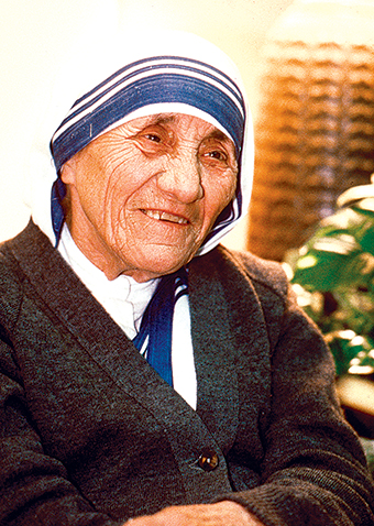 Photo of Saint Mother Teresa of Calcutta.