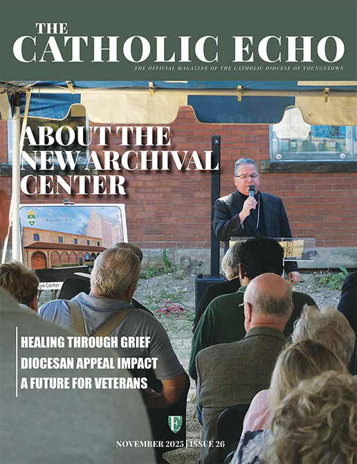 Cover of November 2025 Catholic Echo magazine.