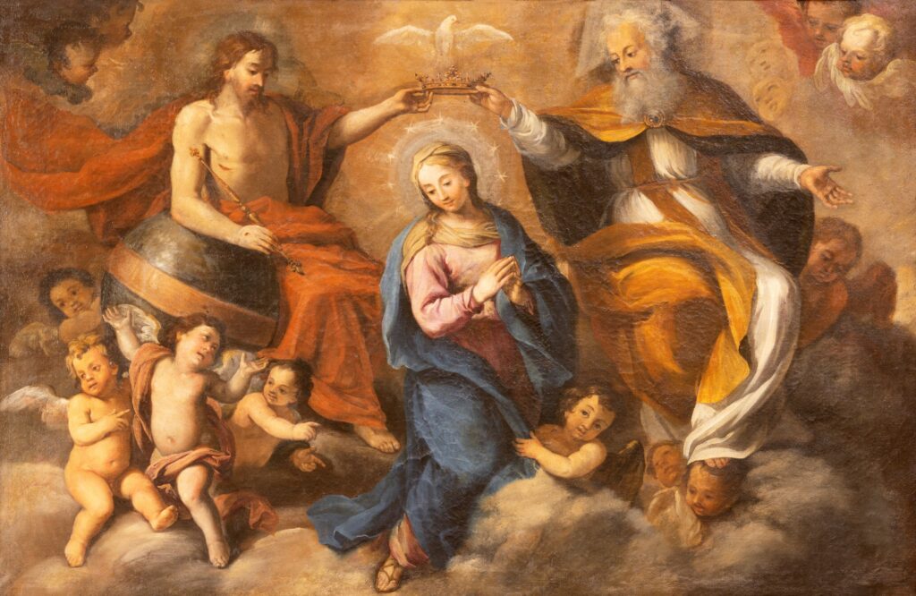 The coronation of Mary as Queen of Heaven & Earth