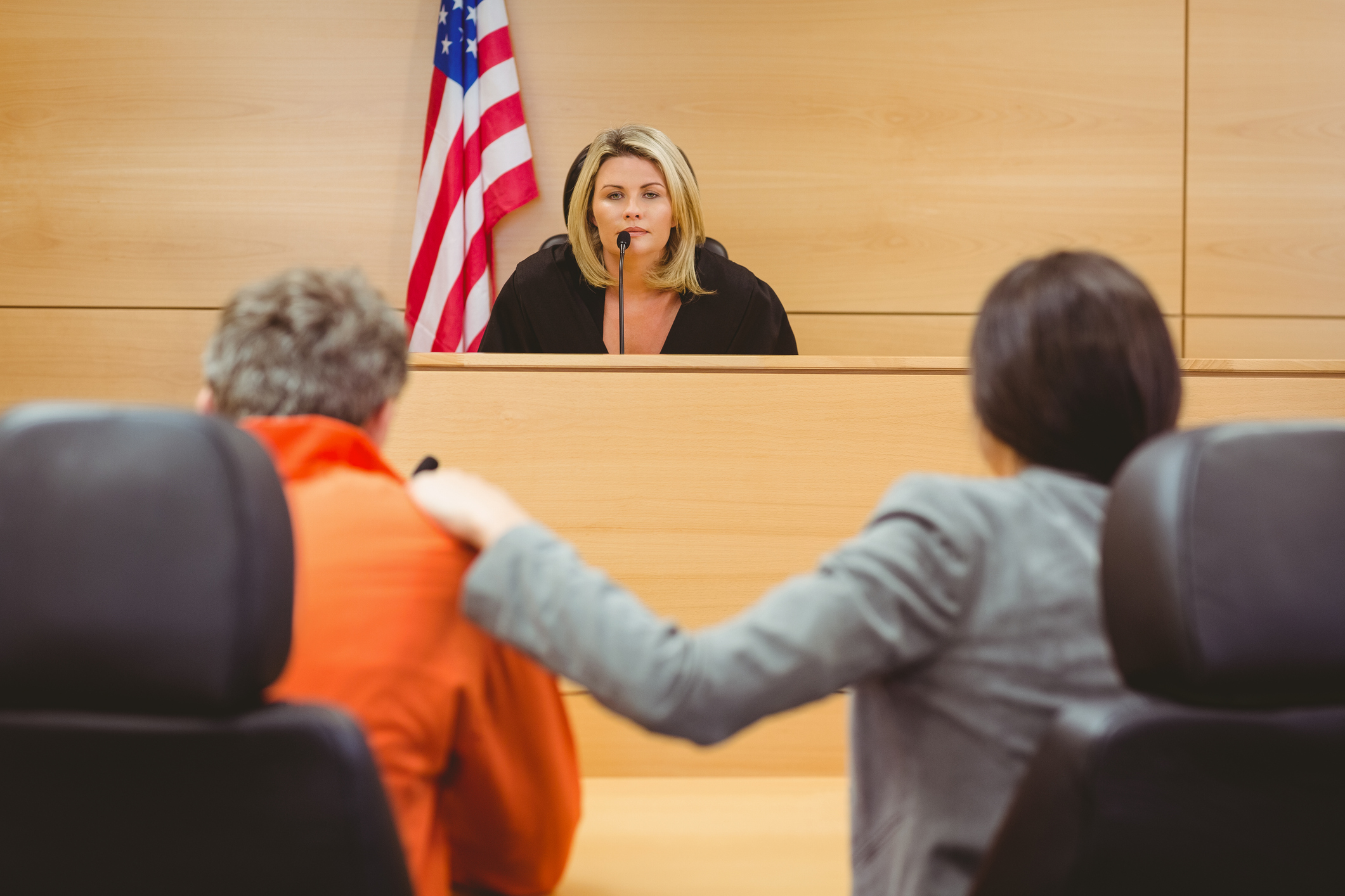 Stock courtroom image illustrating the Lindsay Clancy trial and questions of justice and empathy