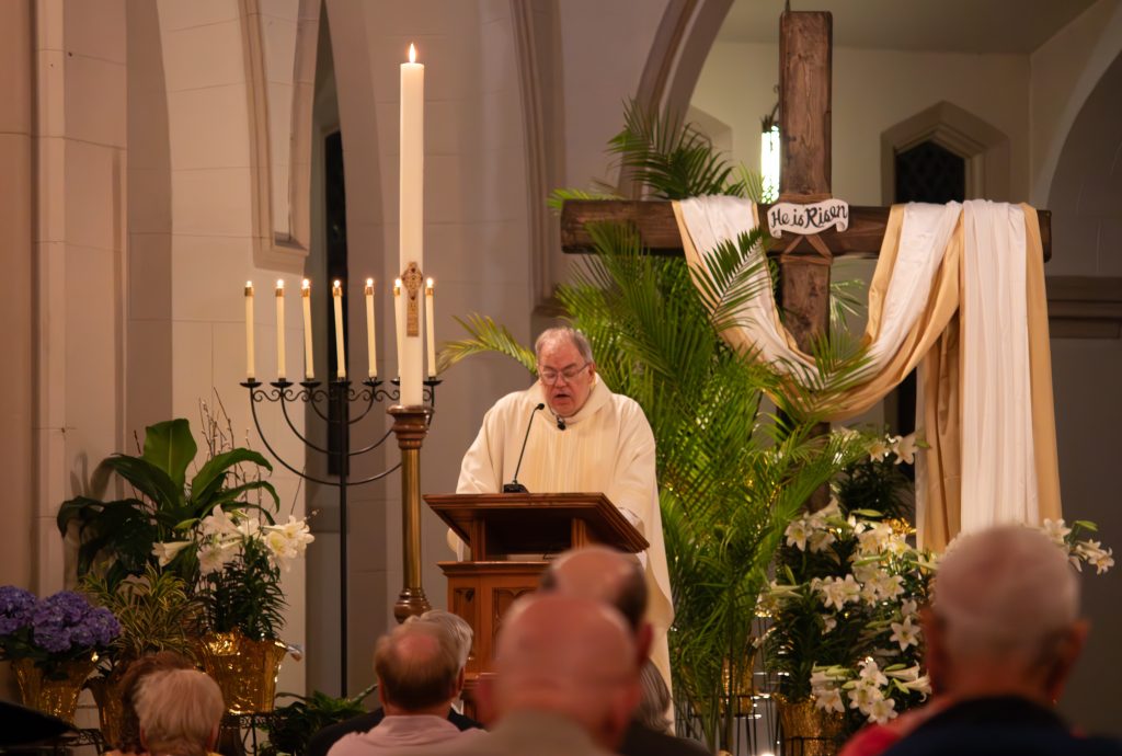 Priest delivers homily at St. Patrick in Youngstown