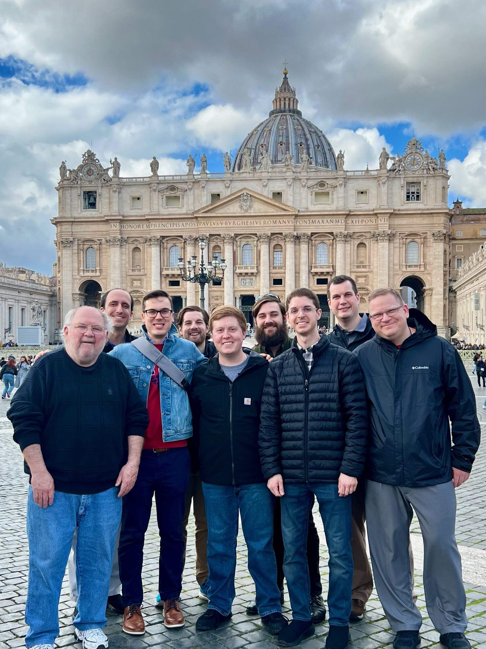 Eight Diocese of Youngstown Seminarians on Pilgrimage to Rome
