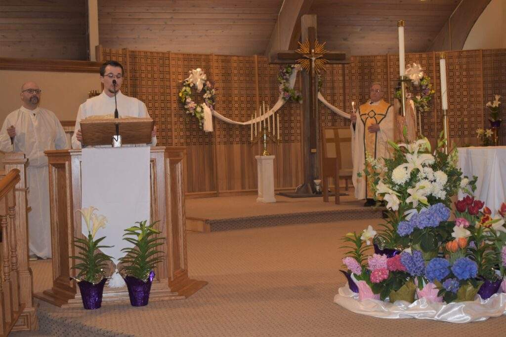 Fr. Thomas celebrates Mass at the Easter Vigil