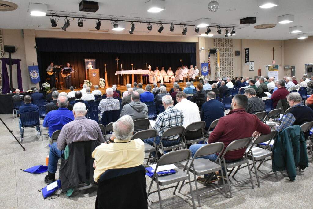 150 men assemble for the men's conference at JFK High School on March 25