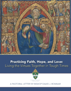 Cover of Faith, Hope and Love pastoral letter.