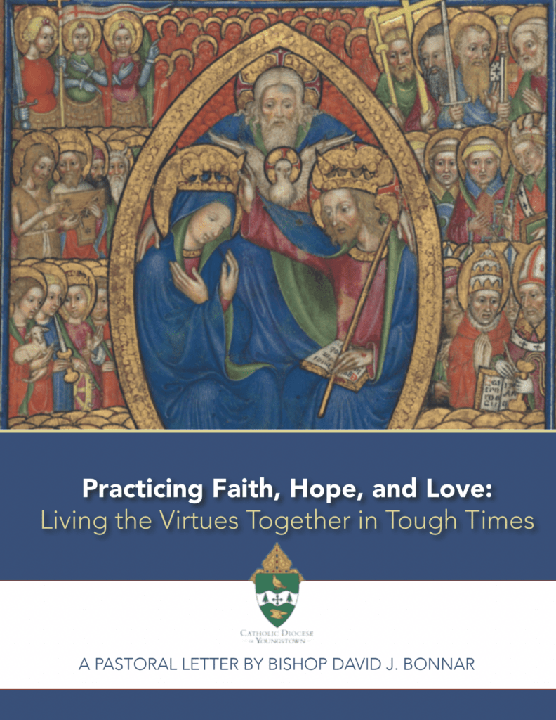 Cover of Faith, Hope and Love pastoral letter.