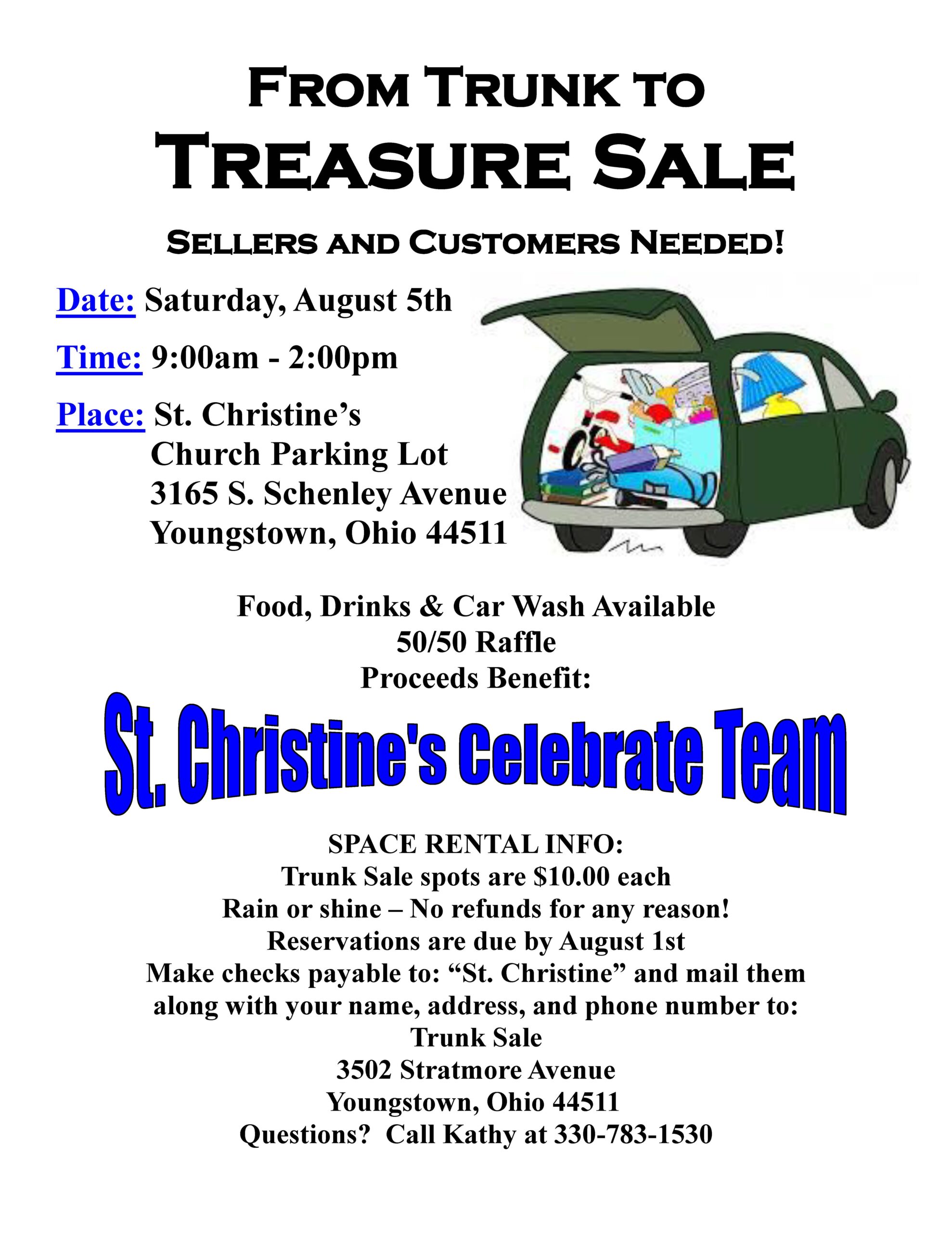 Trunk to Treasure Sale The Catholic Echo