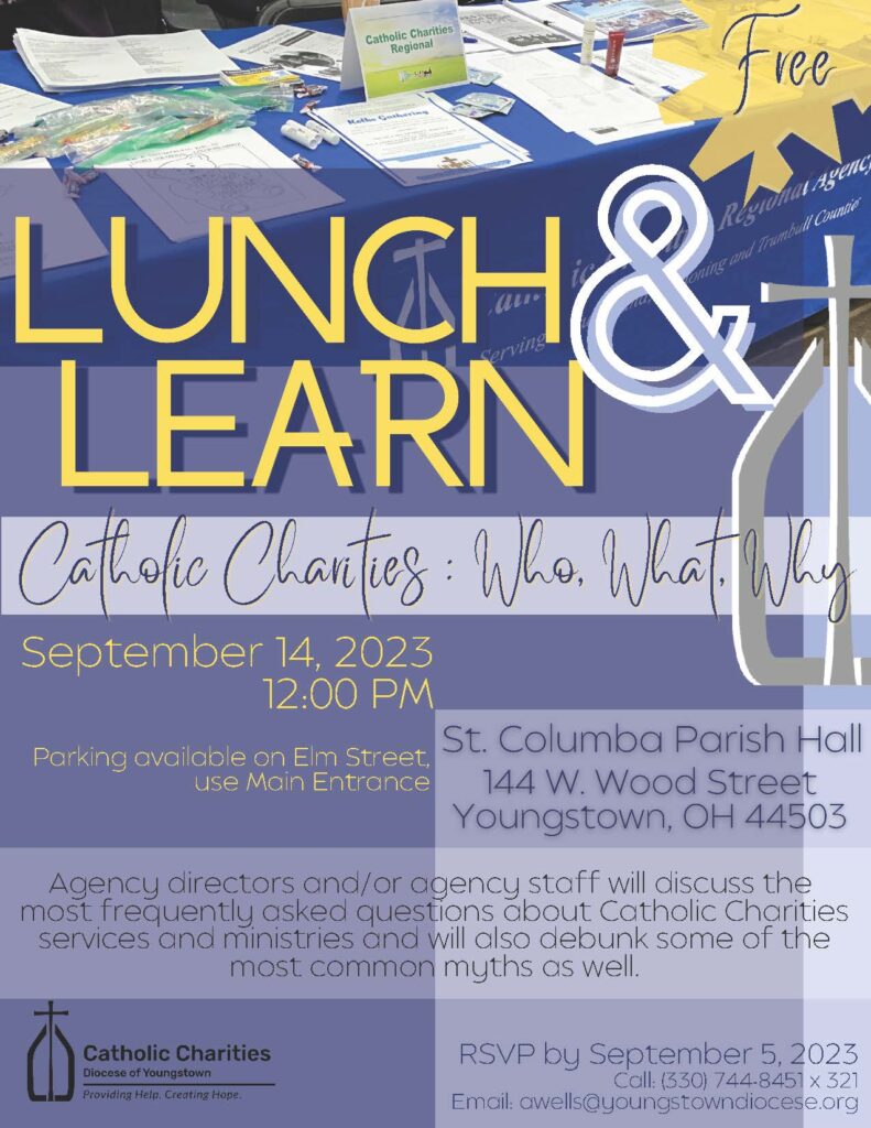 Lunch and Learn - Catholic Charities: Who, What, Why