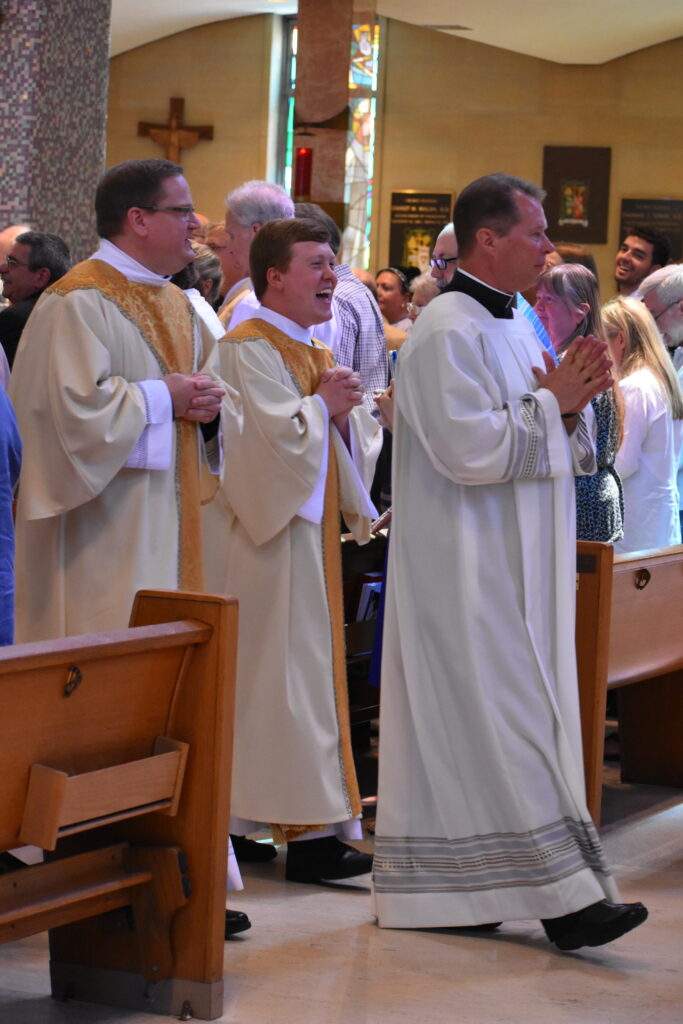 Deacon Kevin Bertleff (left) and Deacon William Wainio (right) were ordained transitional deacons on Saturday, June 3. Photo by Dana Nicholson.