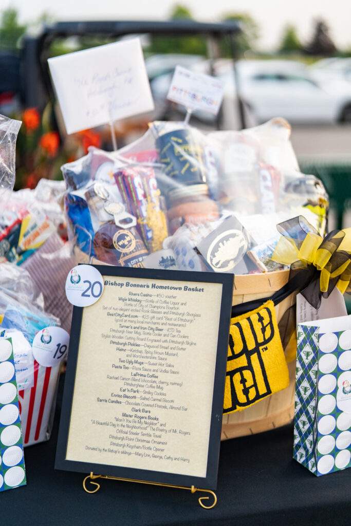 Bishop Bonnar's Pittsburgh-themed gift basket