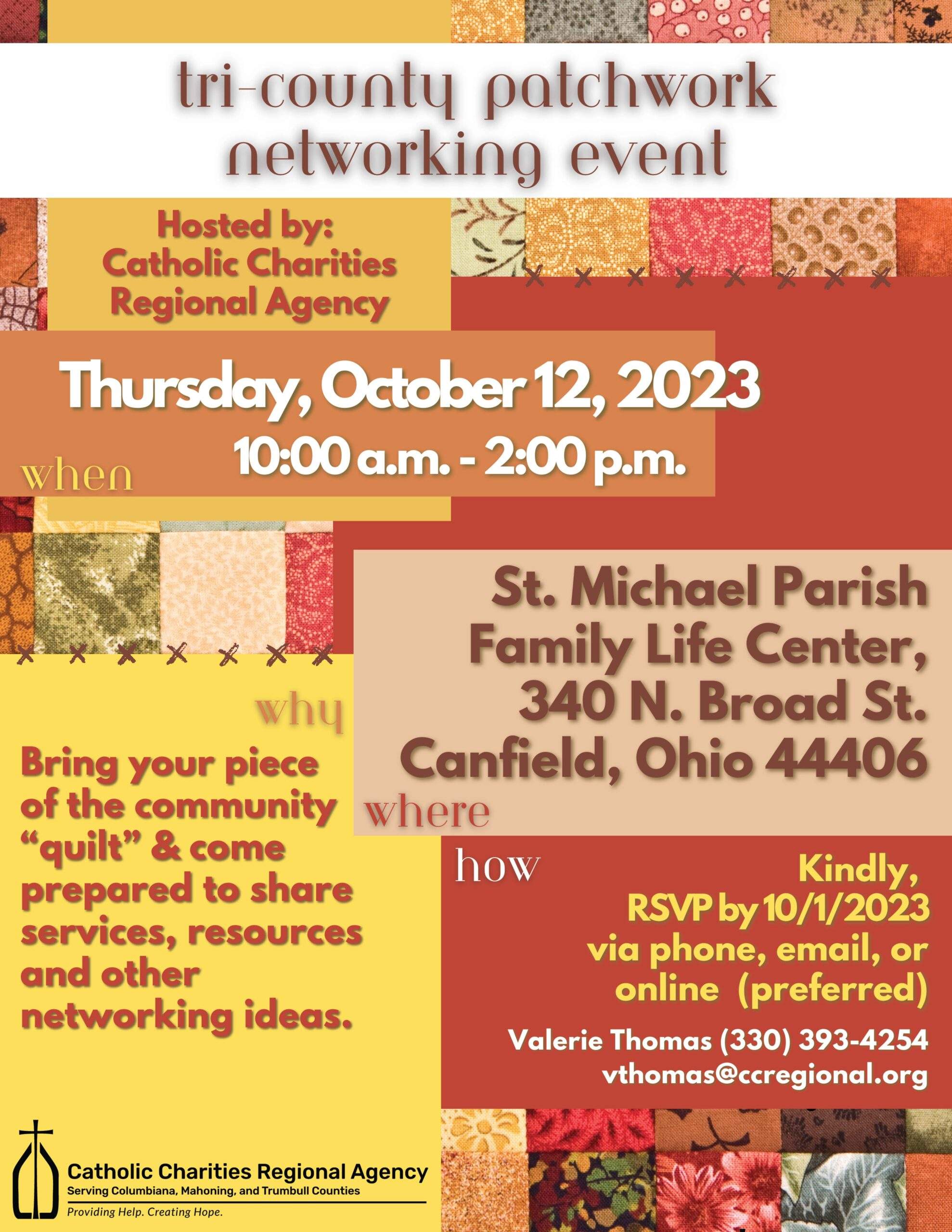 Tri-County Patchwork and Networking event