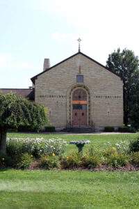 The edifice of St. Benedict Church in Canton