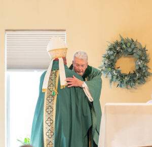 Father Carl Kish at his retirement Mass.