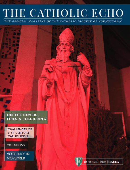 Cover of October 2023 issue of The Catholic Echo
