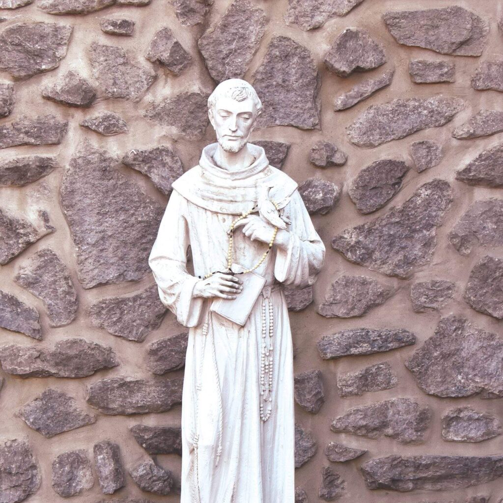 Statue of Saint Francis of Assisi at Our Lady of the Holy Rosary Parish, Lowellville