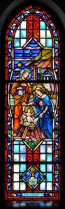 Nativity window at Immaculate conception