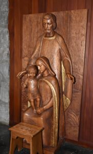 Carving of the holy family
