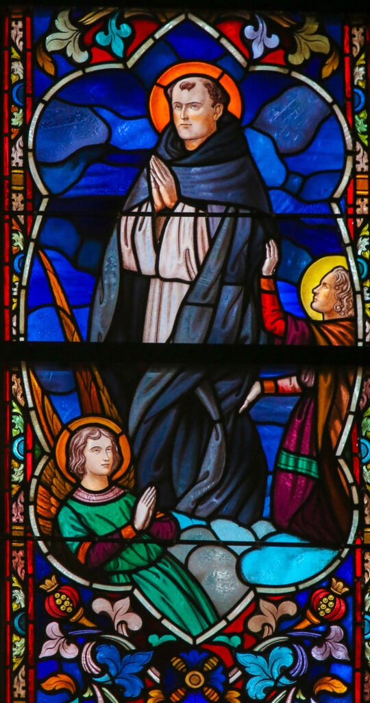 Stained glass window of St. Thomas 