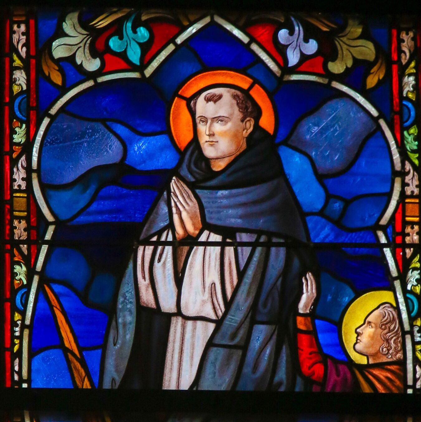 Stained glass window of St. Thomas