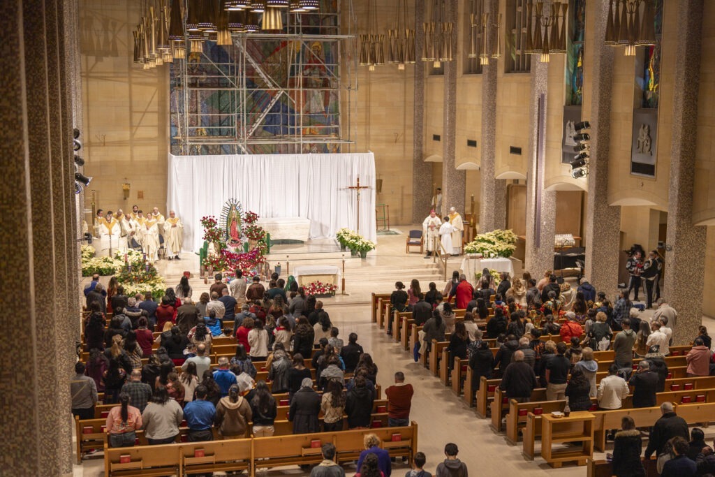 A full St. Columba Cathedral during the Our Lady of Guadalupe Mass 2023