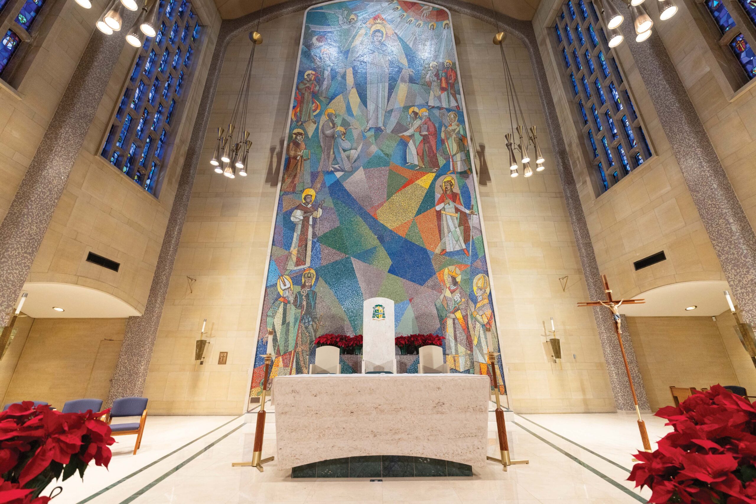 Photo of the area around the altar after the improvements at St. Columba Cathedral. Photo by Brian Keith