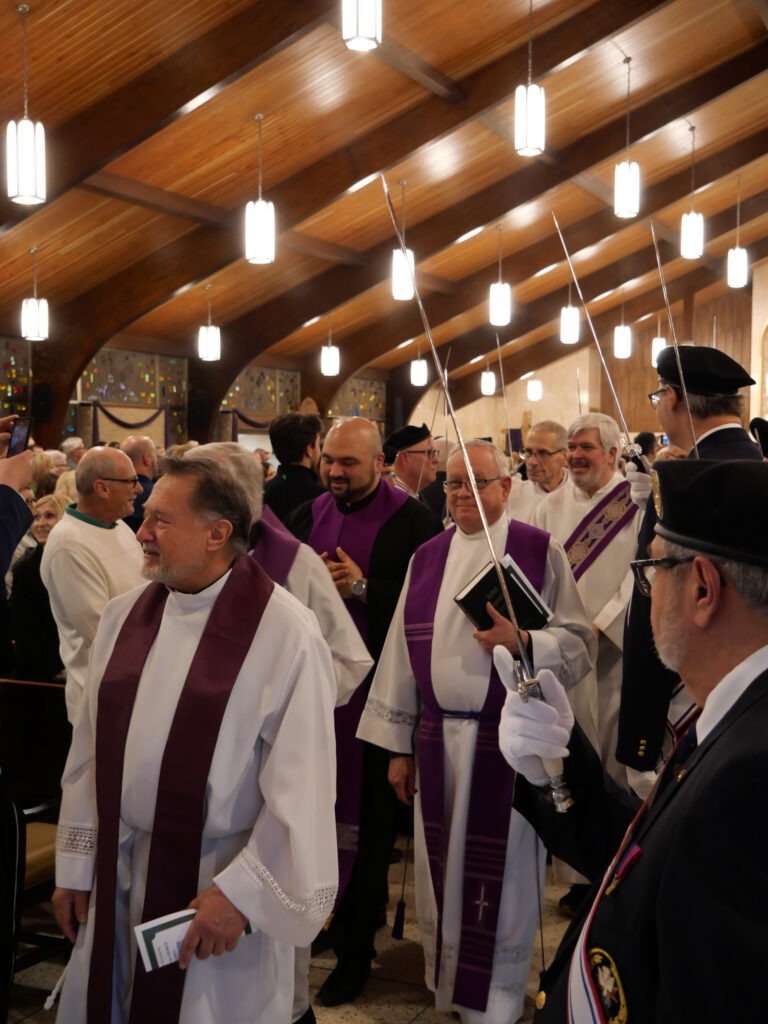 Procession at Mass of Blessing for the re-opening of St. Patrick Parish in Hubbard, Ohio on March 17, 2024. Photo by Michael Houy.