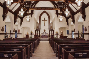 Image of the altar at Immaculate Conception Parish in Ravenna