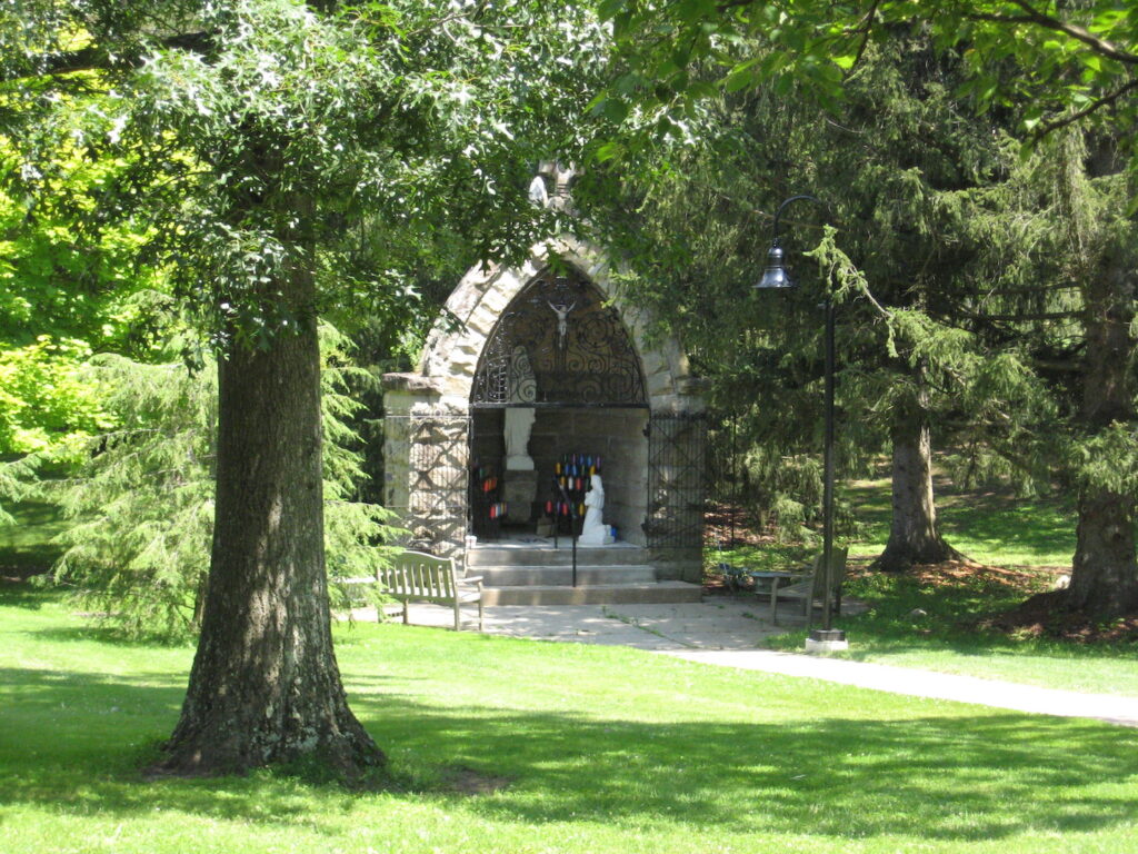 Image of Marian Grotto at Villa Maria Education and Spirituality Center