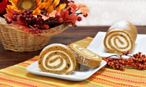 image of a pumpkin roll