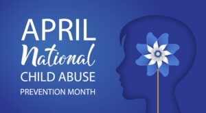 logo for child abuse prevention month
