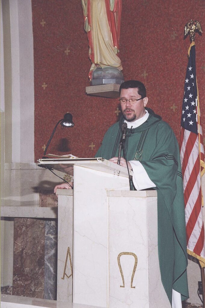 Bishop elect preaches a homily at St. Casmir
