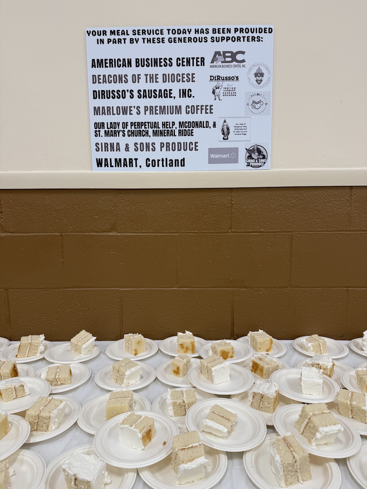 photo of desserts offered at community day of hope