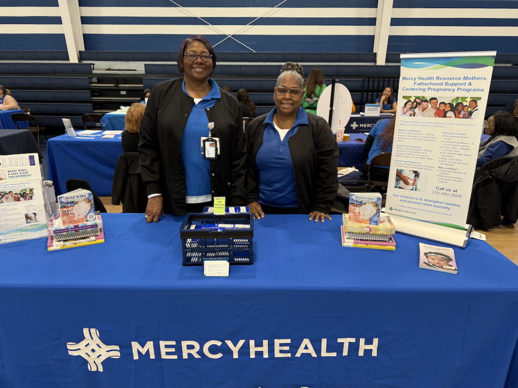 Mercy Health workers pose for a photo