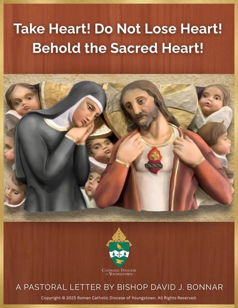 Bishop Bonnar's Pastoral Letter "Take Heart! Do Not Lose Heart! The Sacred Heart of Jesus" cover.